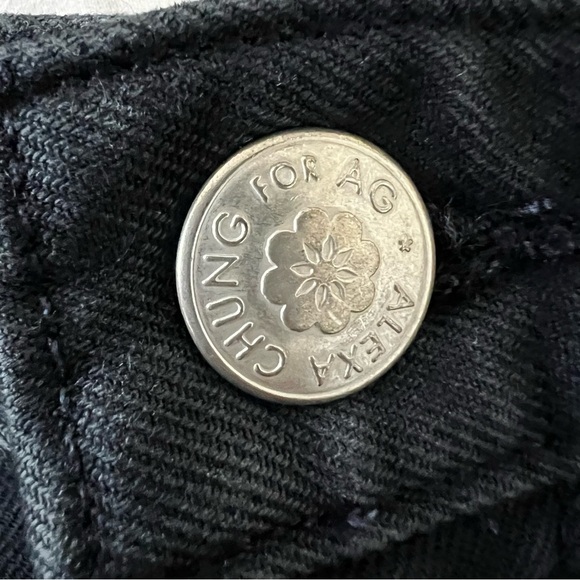 NWOT AG x Alexa Chung Camille Sulfur Bermuda Shorts Sulfur Black SZ 26 - Picture 7 of 15